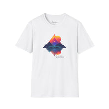 Load image into Gallery viewer, Abstract Mountain Sunset | Unisex Softstyle T-Shirt