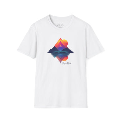 Abstract Mountain Sunset | Unisex Softstyle T-Shirt