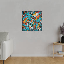 Load image into Gallery viewer, Retro Abstract Wall Art | Square Matte Canvas