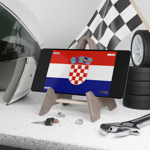 Croatia Flag Vanity Plate