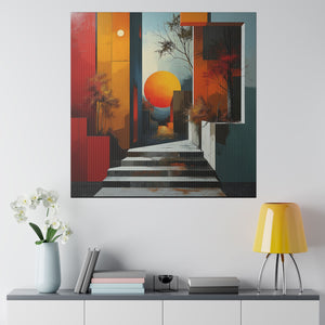 Abstract Home Wall Art | Square Matte Canvas