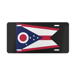 Ohio State Flag Vanity Plate