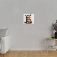 Load image into Gallery viewer, Tiger Cub Wall Art | Square Matte Canvas