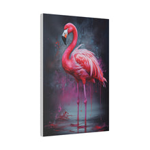 Load image into Gallery viewer, Flamingo Nights | Vertical Matte Canvas