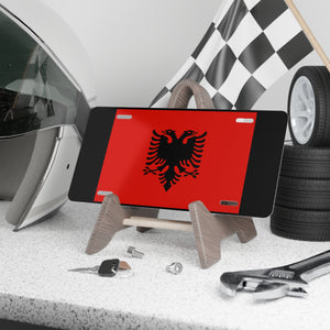 Albania Flag Vanity Plate