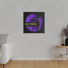 Load image into Gallery viewer, California Purple &amp; Yellow Wall Art | Square Matte Canvas