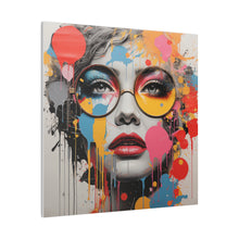 Load image into Gallery viewer, Female Model Pop Wall Art | Square Matte Canvas