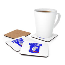 Load image into Gallery viewer, U.S. Army 173rd Airborne Division Patch Corkwood Coaster Set