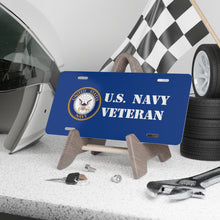 Load image into Gallery viewer, Navy Veteran Vanity Plate