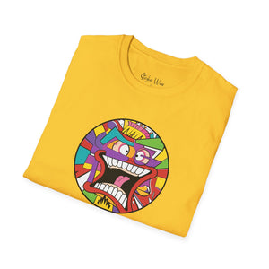 Abstract Face Pained Pop Art | Unisex Softstyle T-Shirt