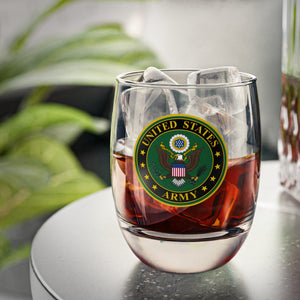 U.S. Army Emblem Whiskey Glass