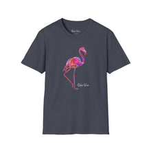 Load image into Gallery viewer, Neon Flamingo Pop Art | Unisex Softstyle T-Shirt