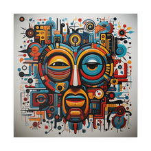 Load image into Gallery viewer, Abstract Colorful Tribal Wall Art | Square Matte Canvas