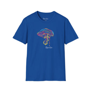 Neon Magic Mushroom | Unisex Softstyle T-Shirt