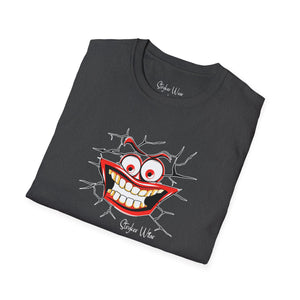 Cracked Smile Pop Art | Unisex Softstyle T-Shirt