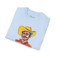 Load image into Gallery viewer, Retro Cowboy Sketch | Unisex Softstyle T-Shirt