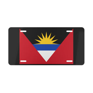 Antigua & Barbuda Flag Vanity Plate