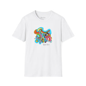 Abstract Colorful Drawing | Unisex Softstyle T-Shirt