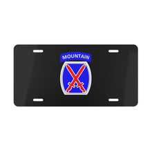 Load image into Gallery viewer, 10th Moutain Division Patch Vanity Plate