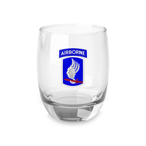 U.S. Army 173rd Airborne Division Patch Whiskey Glass