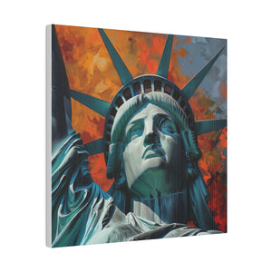 Lady Liberty 2 Wall Art | Square Matte Canvas