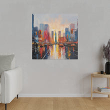 Load image into Gallery viewer, Painted City Wall Art | Square Matte Canvas