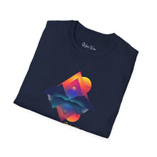 Load image into Gallery viewer, Abstract Mountain Sunset | Unisex Softstyle T-Shirt