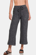 Load image into Gallery viewer, Zenana Drawstring Hacci Cropped Pants