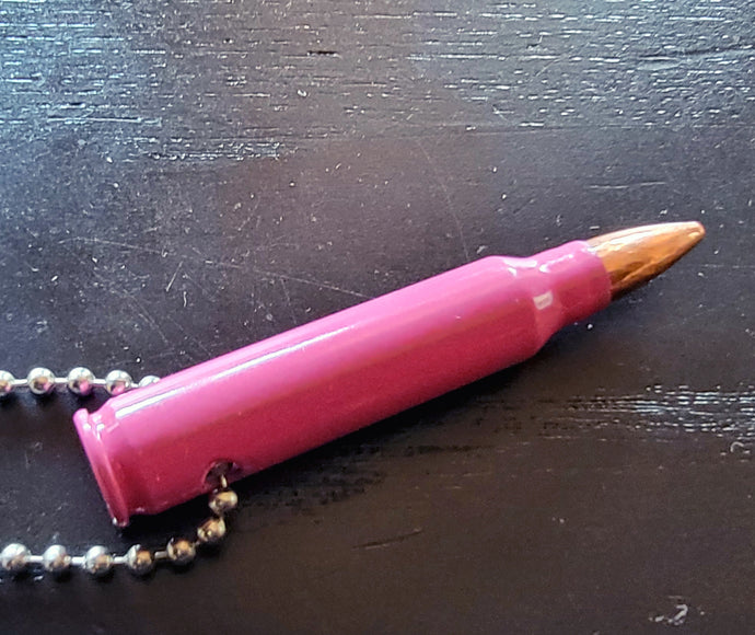 .556 Caliber Bullet Necklace