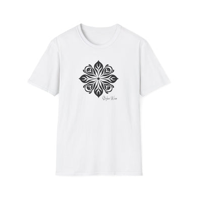 Tribal Flower Black | Unisex Softstyle T-Shirt