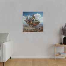 Load image into Gallery viewer, Steampunk Airship Wall Art | Square Matte Canvas