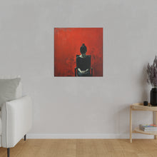 Load image into Gallery viewer, Red Painted Wall Art | Square Matte Canvas