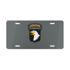 101st Airborne Division Patch Vanity Plate