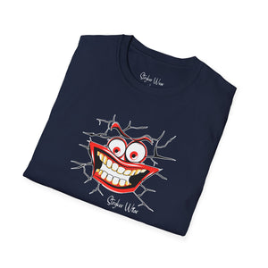 Cracked Smile Pop Art | Unisex Softstyle T-Shirt