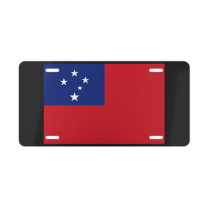 Samoa Flag Vanity Plate