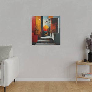 Abstract Home Wall Art | Square Matte Canvas