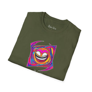 Abstract Funky Face Pop Art | Unisex Softstyle T-Shirt