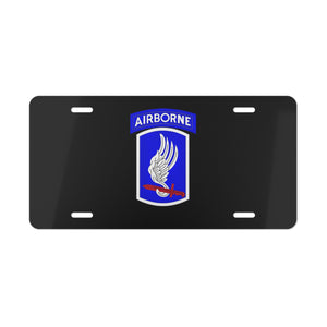 Army 173rd Airborne Patch Vanity Plate