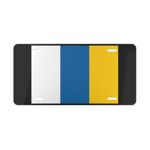 Canary Islands Flag Vanity Plate