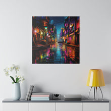 Load image into Gallery viewer, Colorful City Street | Wall Art | Matte Canvas