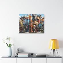 Load image into Gallery viewer, Painted City Block | Horizontal Matte Canvas