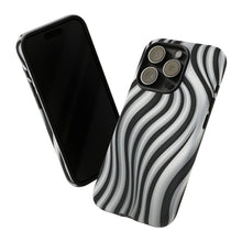 Load image into Gallery viewer, Funky Lines Black and White | iPhone, Samsung Galaxy, and Google Pixel Tough Cases