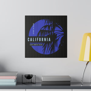 California Blue Wall Art | Square Matte Canvas