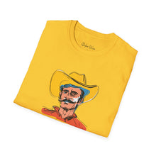 Load image into Gallery viewer, Retro Cowboy Sketch | Unisex Softstyle T-Shirt