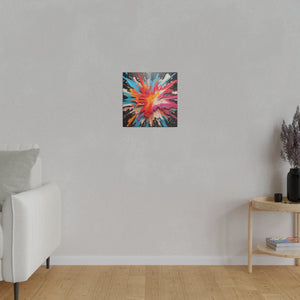 Splashed Paint Pop Wall Art | Square Matte Canvas