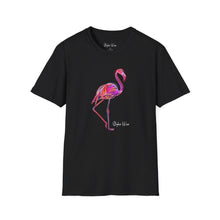 Load image into Gallery viewer, Neon Flamingo Pop Art | Unisex Softstyle T-Shirt