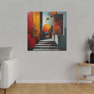 Abstract Home Wall Art | Square Matte Canvas