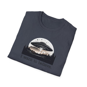 UFO I Want to Believe | Unisex Softstyle T-Shirt