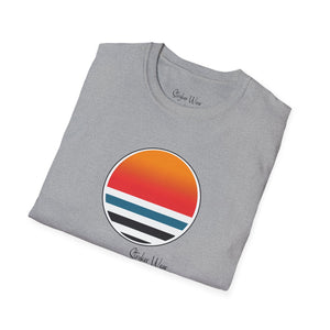 Minimalist Circle Sunset | Unisex Softstyle T-Shirt
