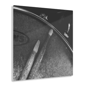 Drumsticks Black & White Acrylic Prints